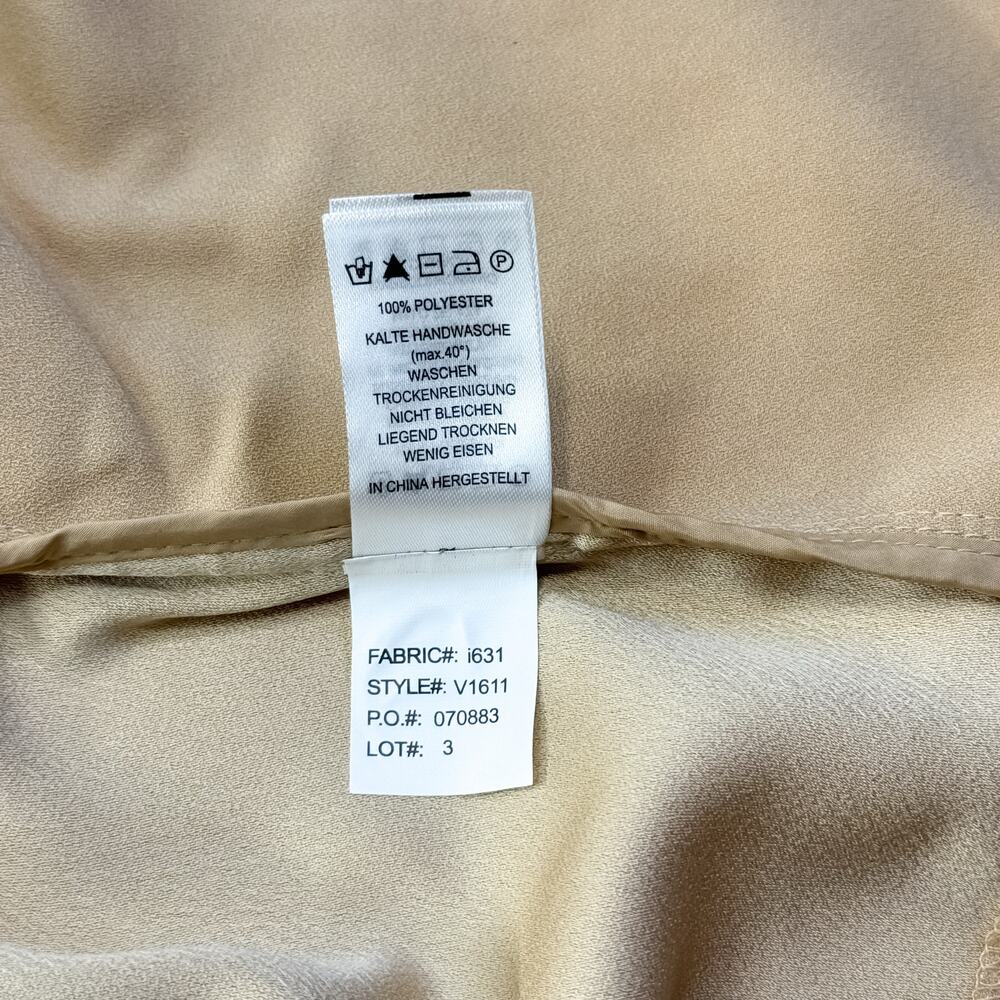 Rachel Zoe Tan Open Front Ruched Sleeve Shawl Collar Blazer Womens Large - Picture 10 of 11